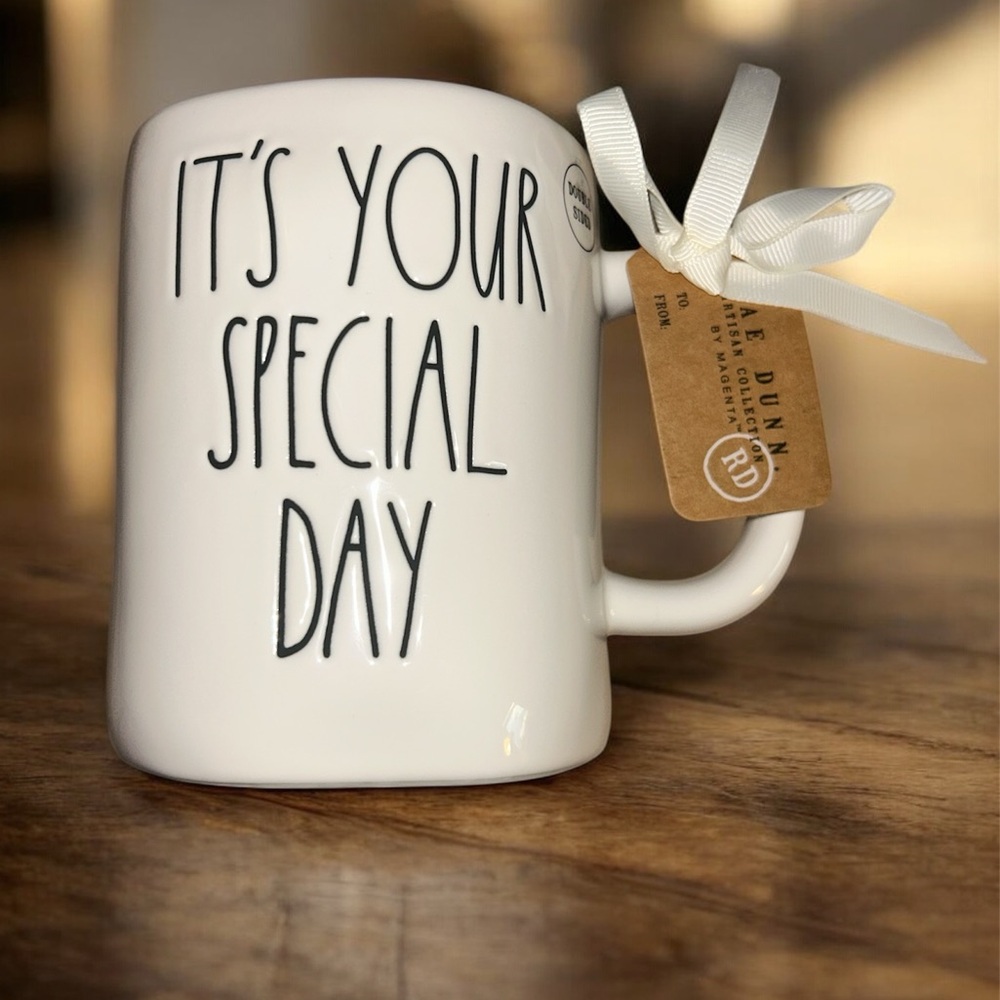 Rae Dunn ‘It’s Your Special Day’ Birthday Oversized Mug NWT
